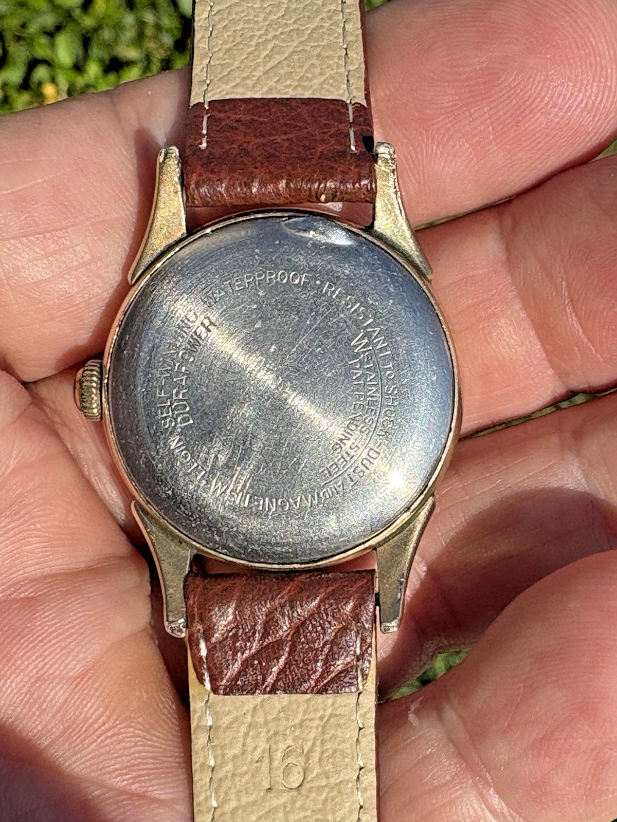 Vintage Elgin Shockmaster Self-Winding 17J 10K RGP Swiss Watch Runs New Crystal