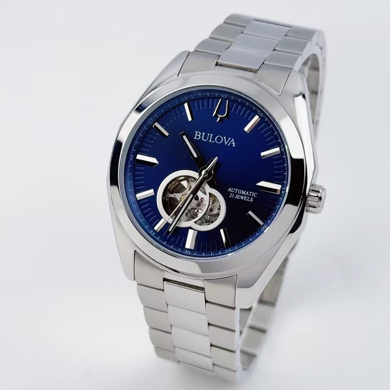 Bulova Surveyor 96A275 Men’s Automatic watch Blue Dial Stainless Steel 42mm