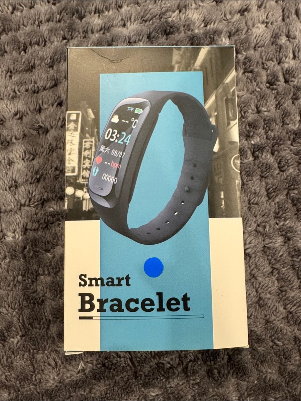 Smart Bracelet Fitness Tracker – Black