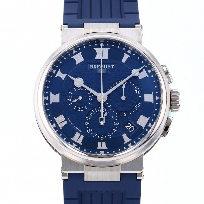 Breguet Marine 5527BB / Y2 / 5WV White Gold 42.0mm Blue Dial Automatic #YKW191