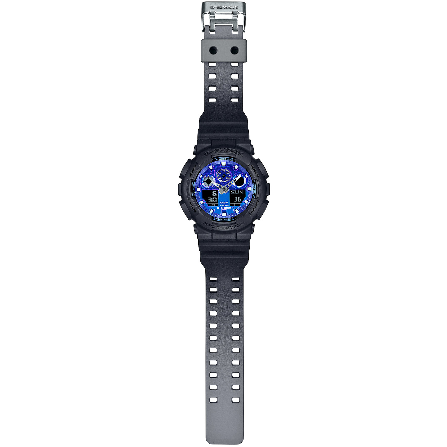 CASIO G-SHOCK GA-100FL-1AJF Flame inside Analog Digital Watch Big Case 51.2mm
