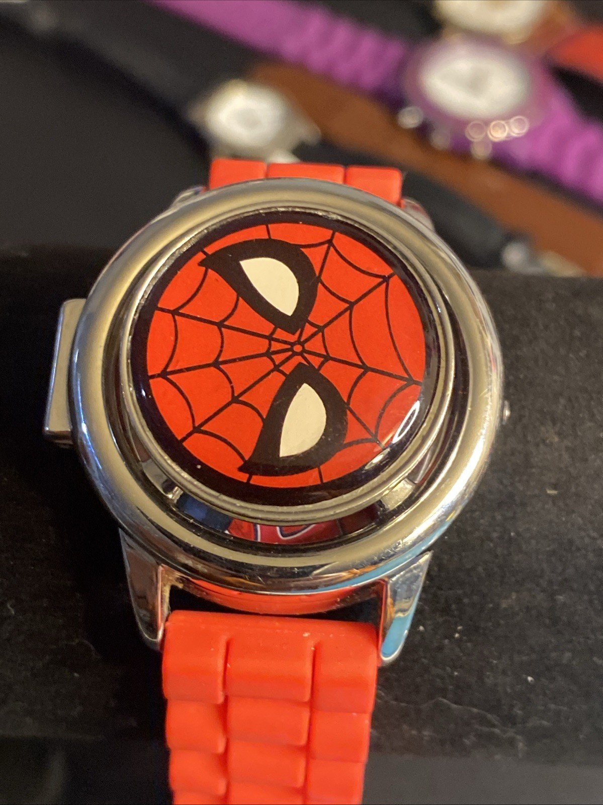 Spiderman Flip Watch – Digital – New Battery – Silver/Red Unisex Kids
