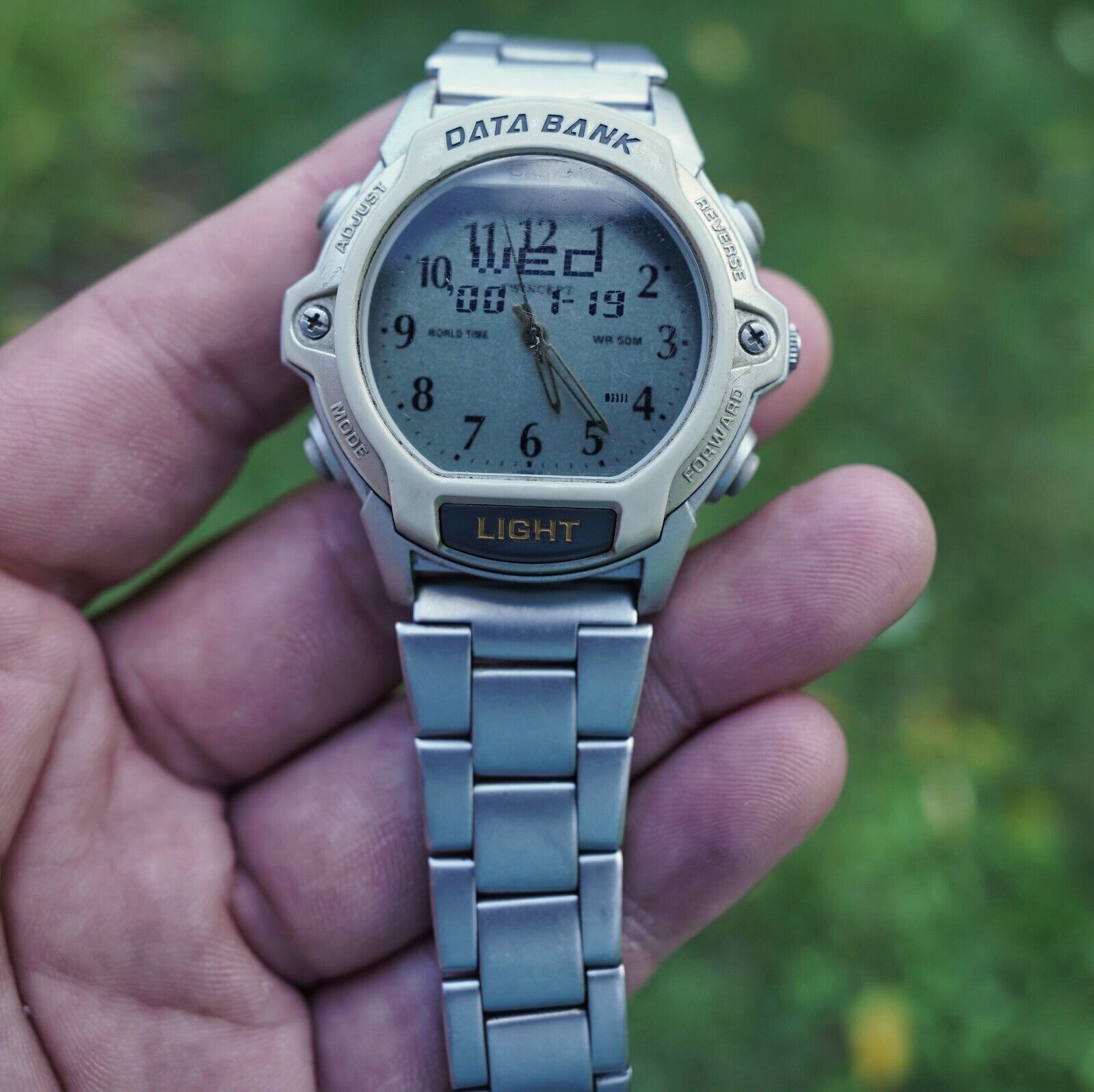 Casio ABX-24 Wrist Watch Module 2359 Vintage Old Retro Data Bank Led