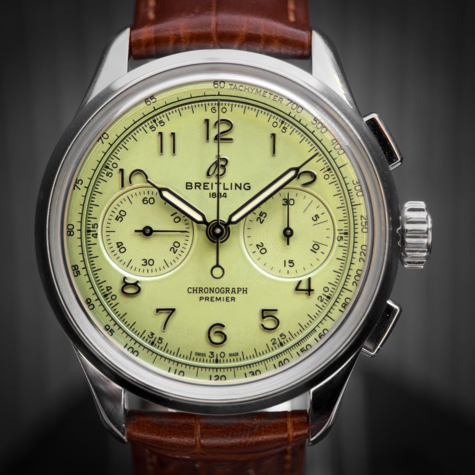 Breitling Premier B09 Chronograph 40mm Pistachio AB0930D31L1P1 2021 Full Set