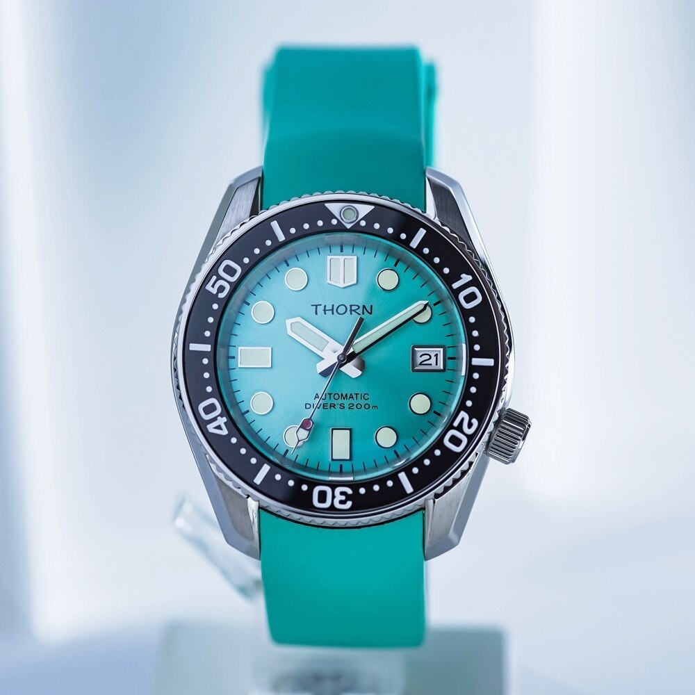 THORN MM200 SPB185 SP187J1 NH35A 200M Diver Automatic Watch C3 42mm 316L PVD SS