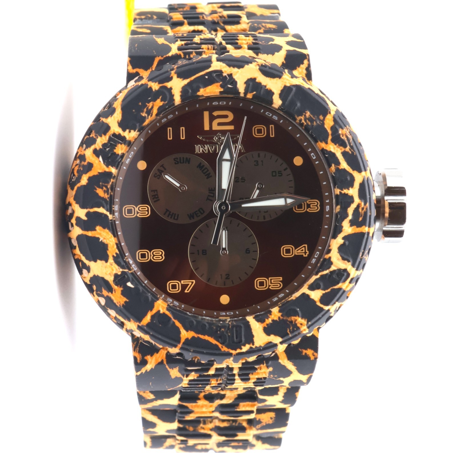 Invicta Pro Diver LEOPARD NeoArt Flux 52mm Aqua Plating Quartz Men’s Watch