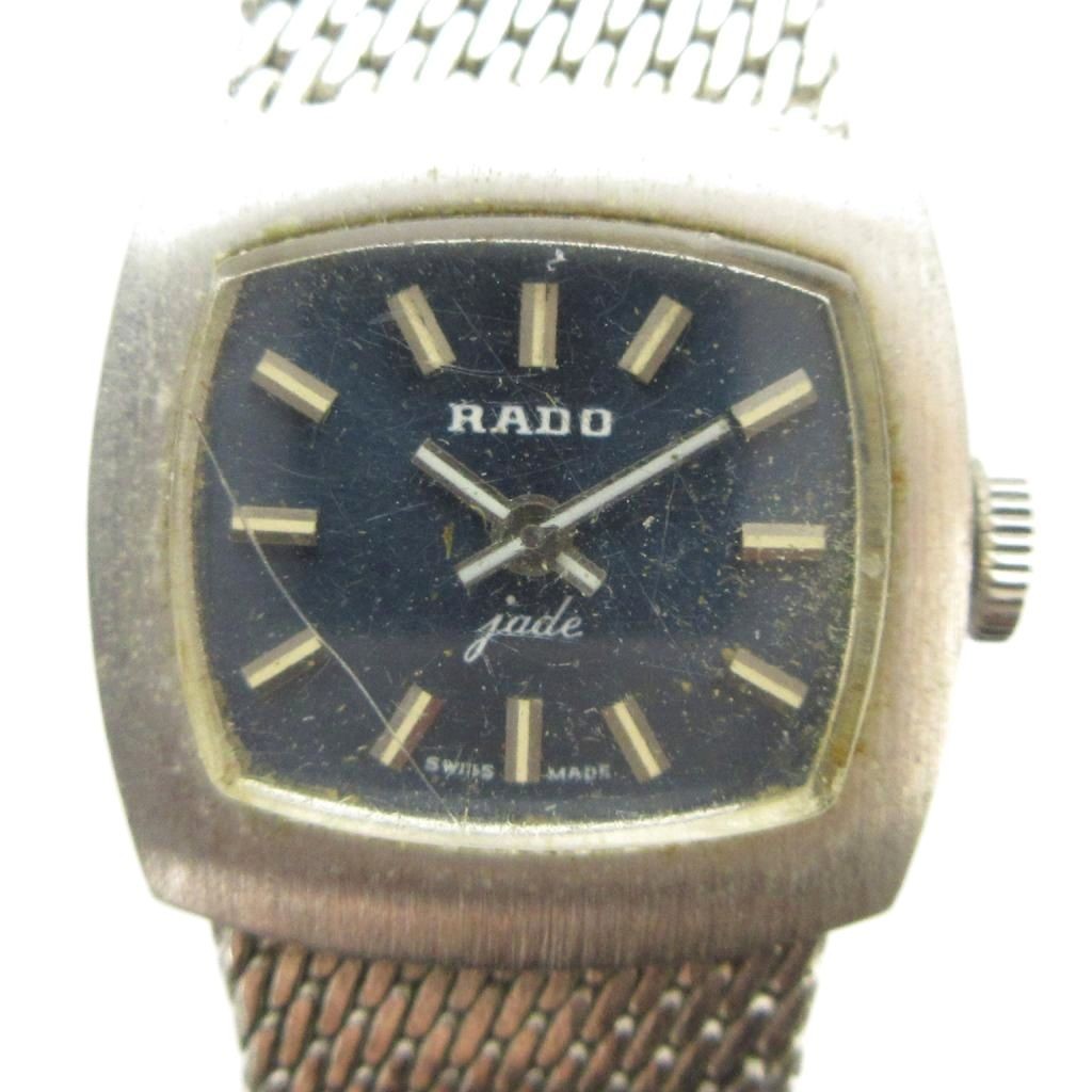 Rado 5518 Manual Winding Ladies Watch Blue Dial Silver Steel 20mm AB