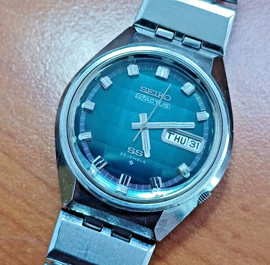 Seiko 5Actus SS 6106-7690 Gradient Blue Dial 25J Automatic (2554)