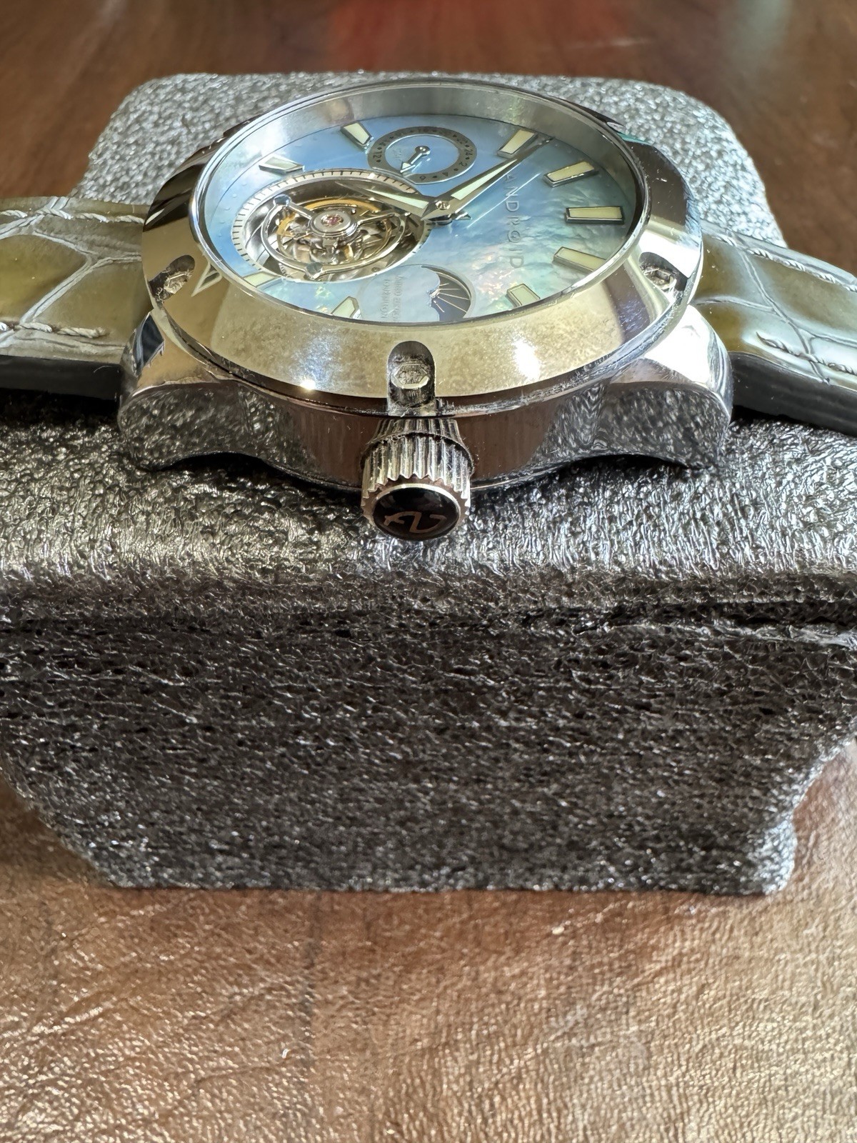 Giant Android Limited Edition Tourbillon w Blue MOP dial Sun/Moon, 24 Hr dial