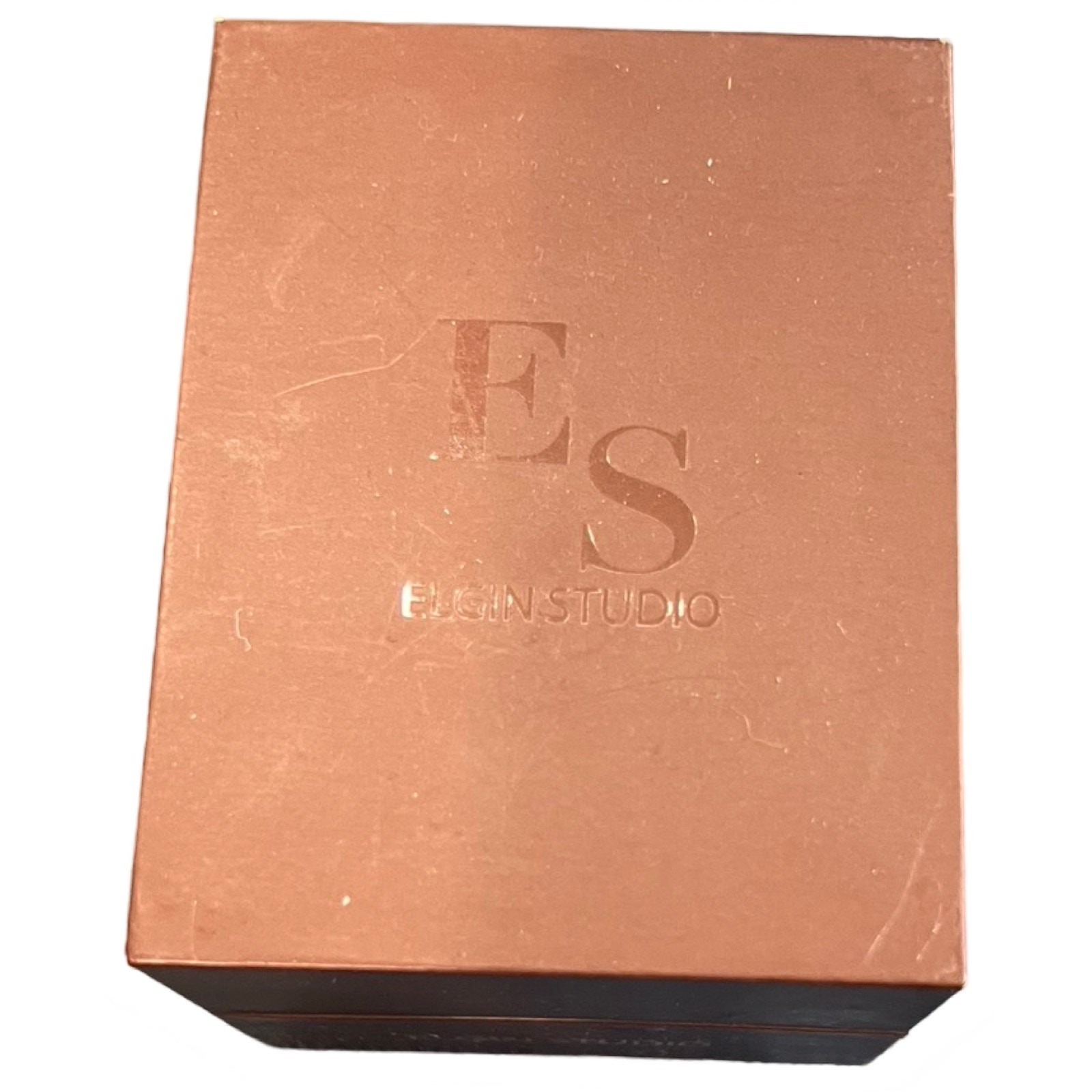 Elgin Studio Rose Gold Fold Over Clasp Analog Swarovski Crystal Watch NEW in Box