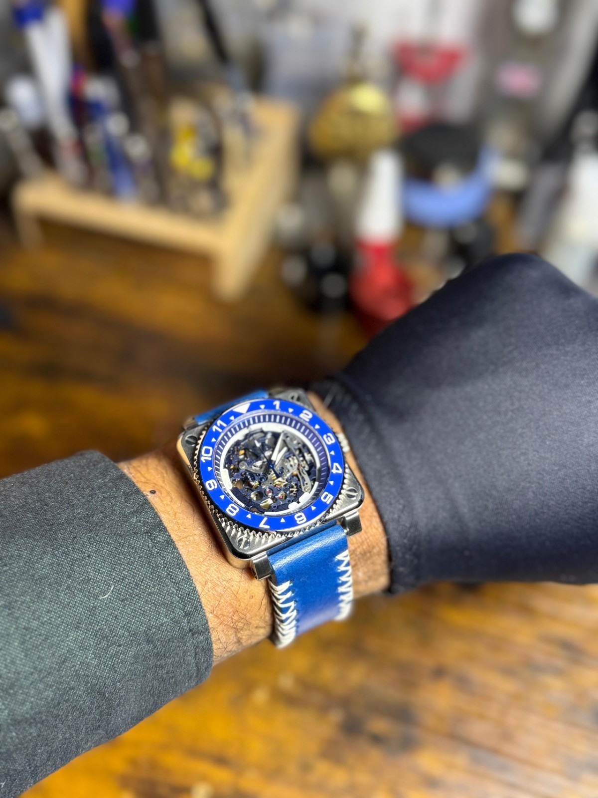Custom Skeleton Automatic Watch | Handmade Mod | Miyota 8N24 | Sapphire