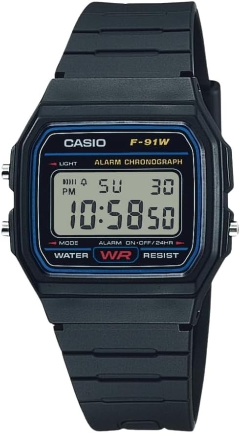 Casio F91W Classic Resin Strap Digital Waterproof Sport Watch – Black