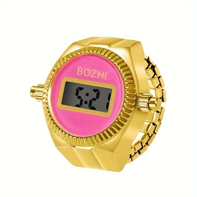 Ring Electronic Watch Can See The Time Creative Ring Finger Watch Simple Men