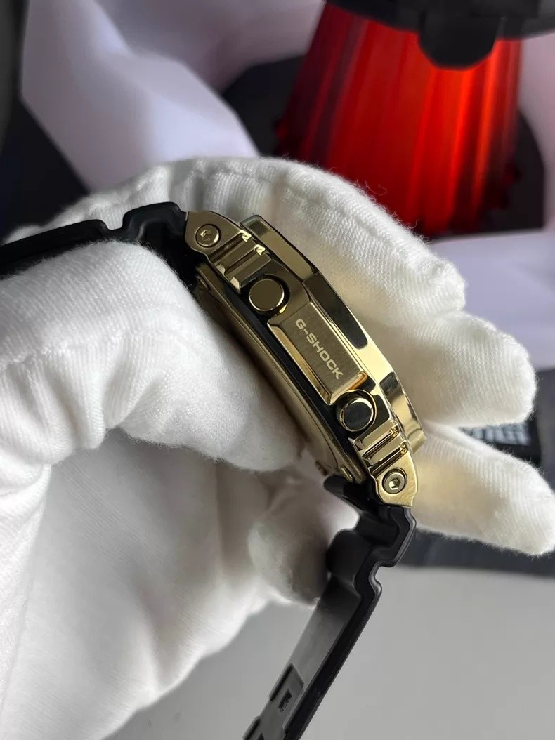 Casio G-Shock GM-2100MG-1A Moon Surface Limited Edition Gold Black Digital Watch