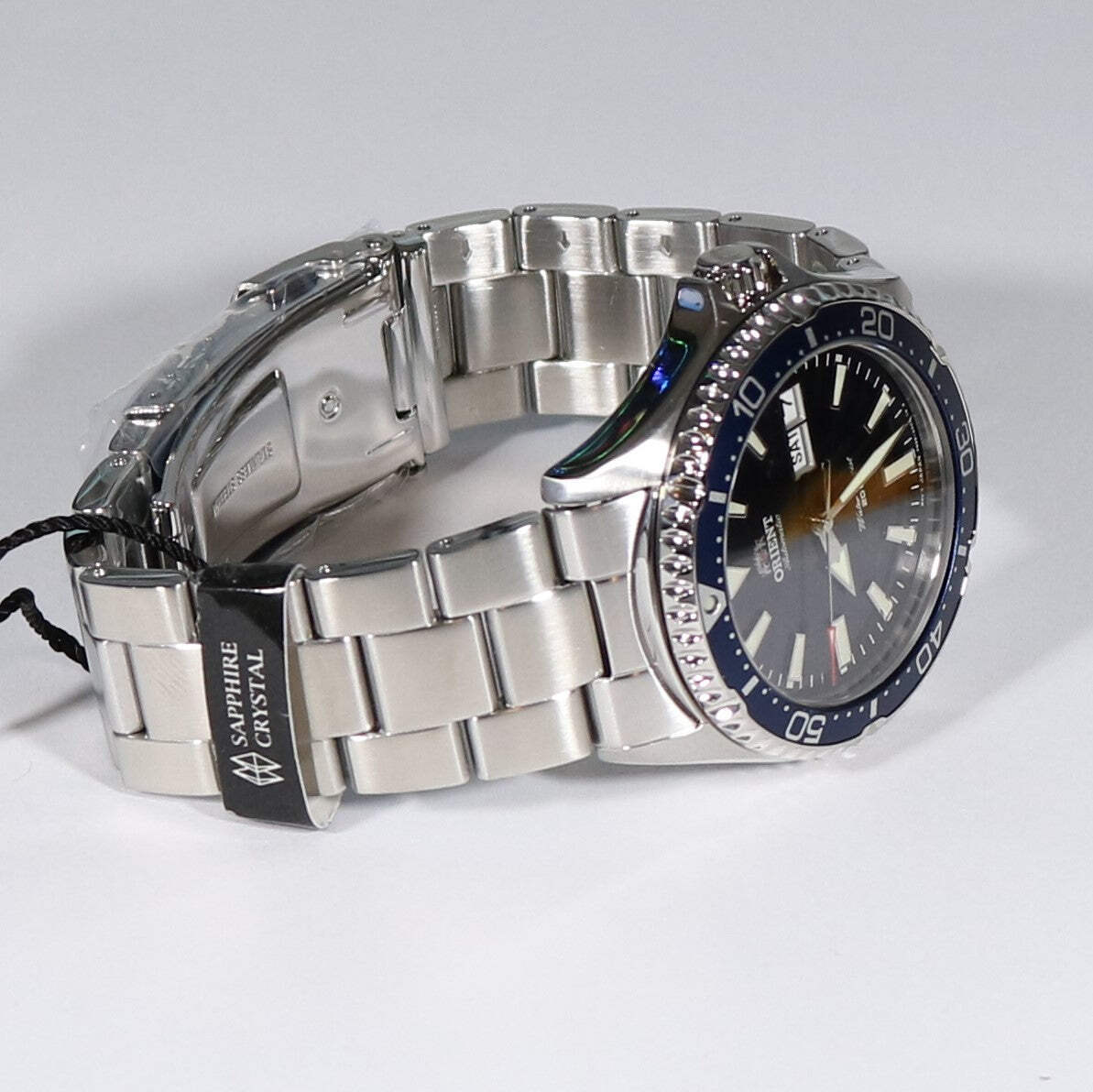 Orient Kamasu Stainless Steel Automatic Blue Dial Diver Mens Watch RA-AA002L39B