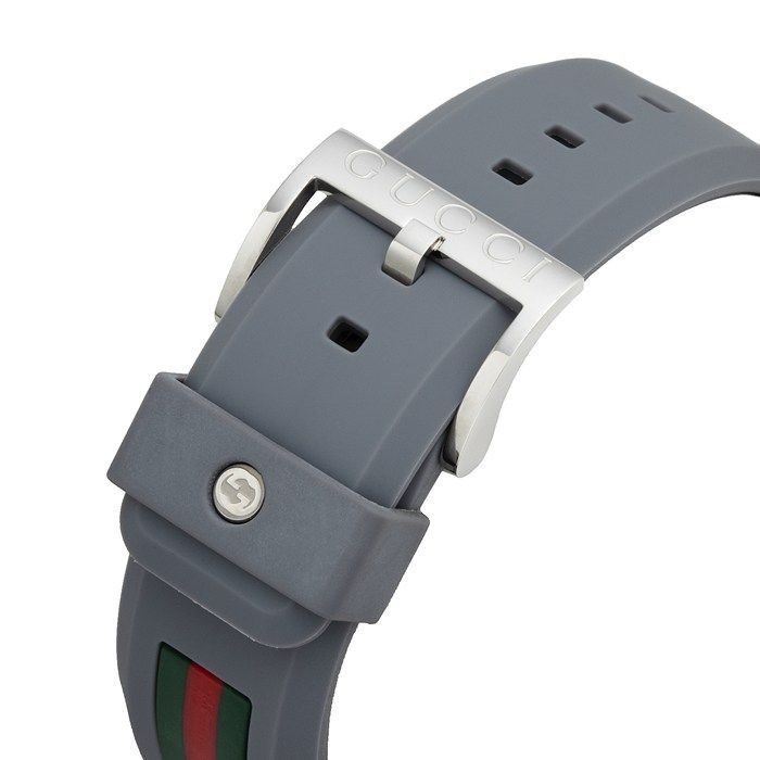 Gucci Sync YA137109A Men’s Watch Interlocking G Gray Dial SS Rubber From Japan