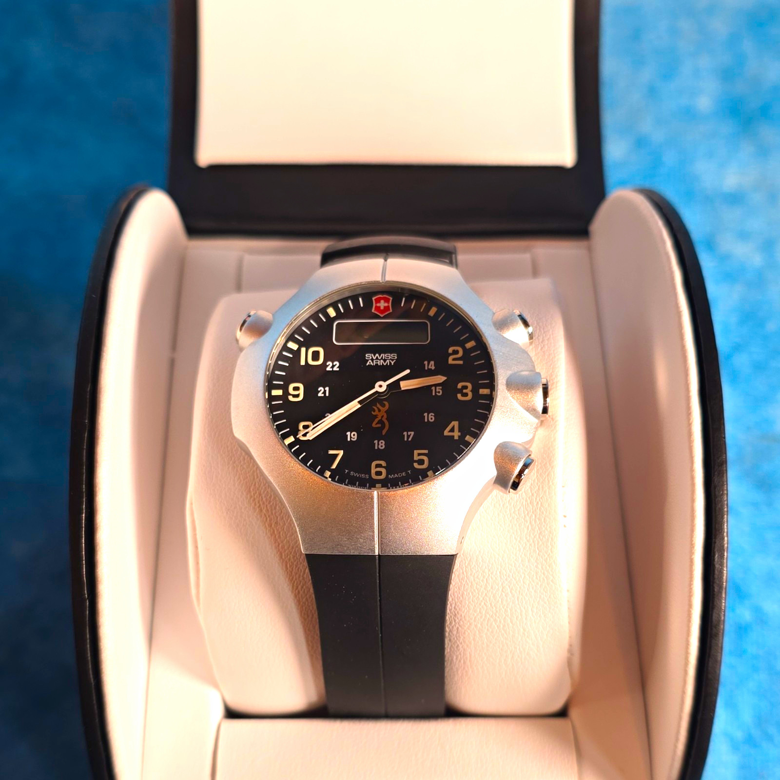 Swiss Army Startech 2000 Analog/Digital Quartz 200m 45mm Black Dial Watch