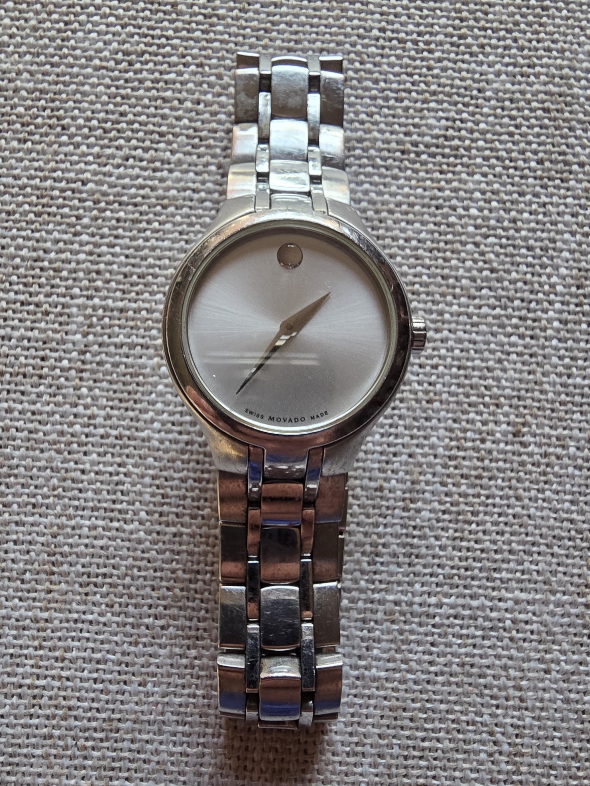 Movado 0606451 Women’s Museum Silver Dial Stainless Steel Watch 01.3.14.1086