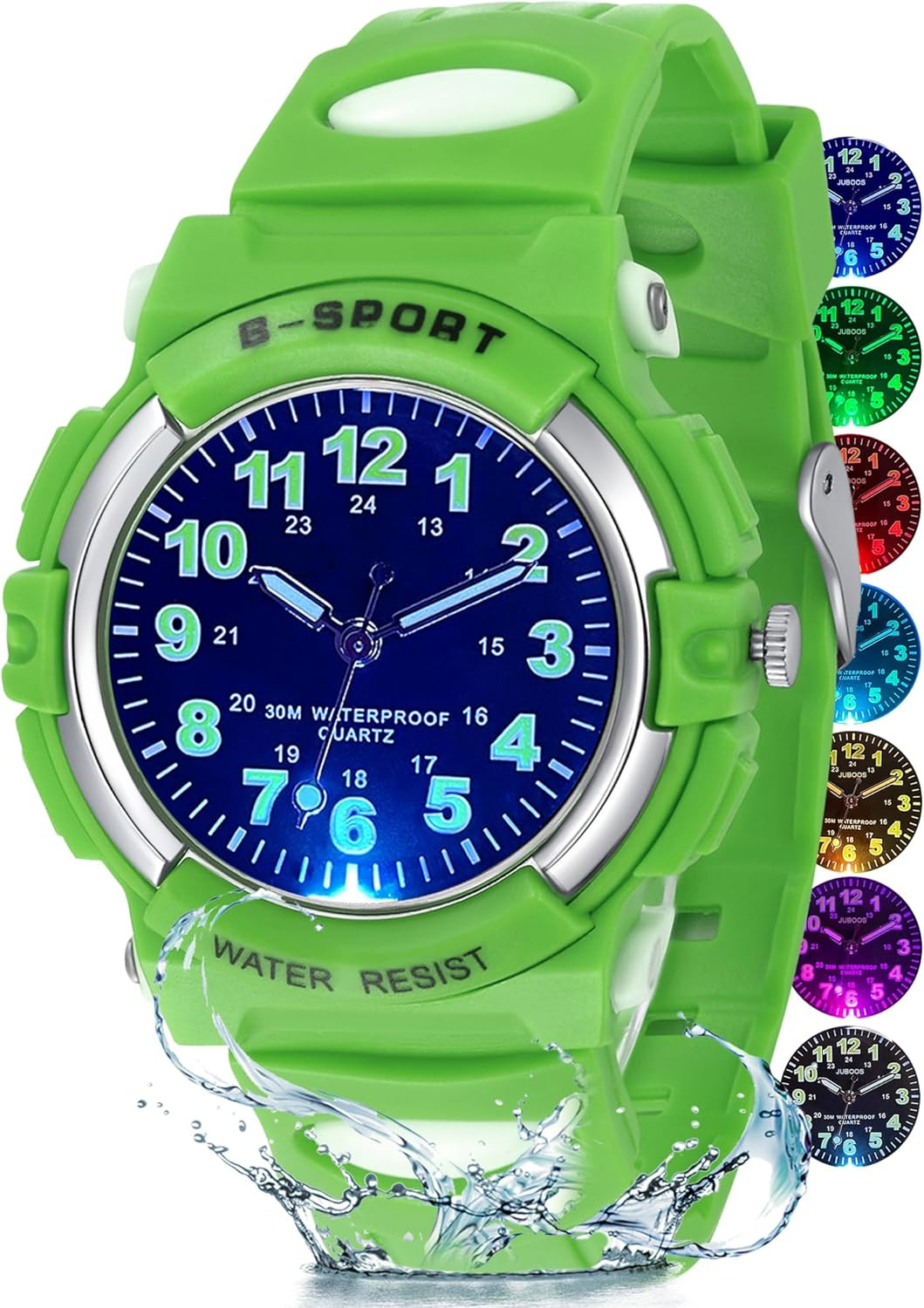 Kids Watch Analog for Boys Girls, Childrens Waterproof Soft Strap Kids Time Teac