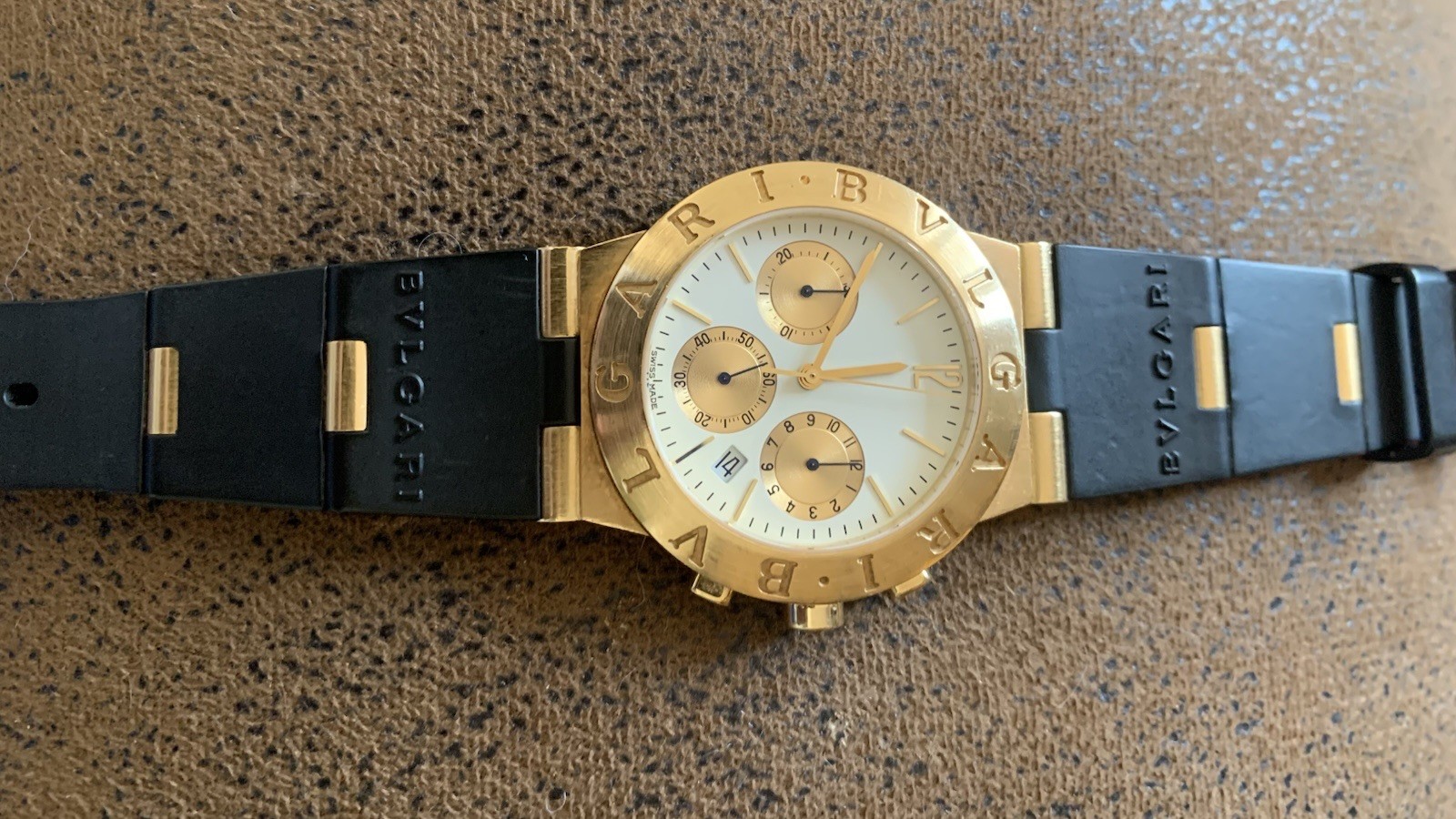 Bvlgari Diagono Chronograph SOLID 18kt Yellow Gold CH 35 G