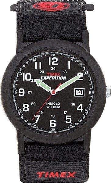 Timex Mens Expedition Watch T40011 Nylon strap, Indiglo Night Light & Date, 50M