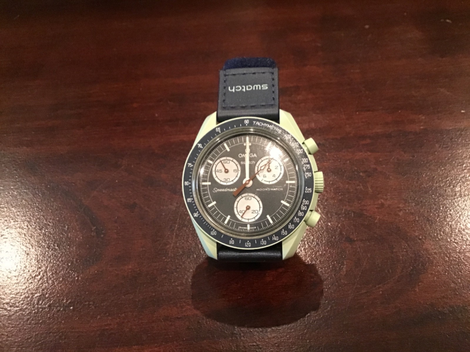 OMEGA x Swatch MoonSwatch Mission on Earth Bioceramic Quartz Chrono 42mm Box