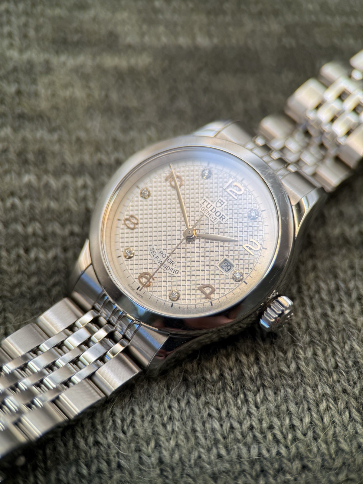 TUDOR 1926 Automatic Silver Dial Diamond Markers SS Bracelet 28mm 🔥🔥