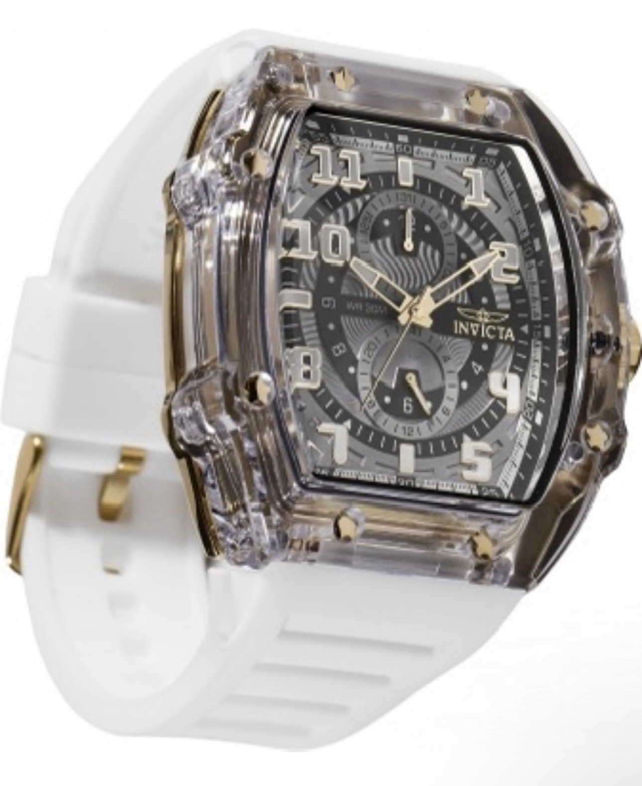 🔥Invicta Men’s 48.5mm Racing Cyclone Quartz Chrono Black/Gold Tone Watch 48712