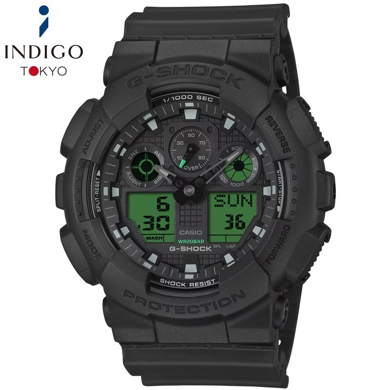 Casio G-Shock GA-100BEG-1AJF Quartz Black Dial 51.2mm Watch