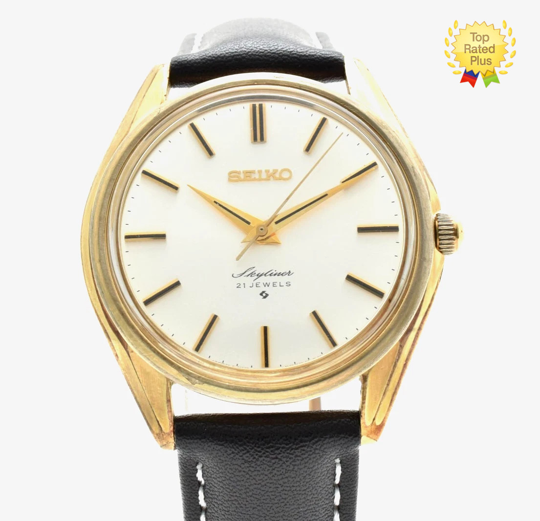 [EXC+5] Seiko Skyliner 6100-8000 36mm Silver Dial Manual Winding men From Japan