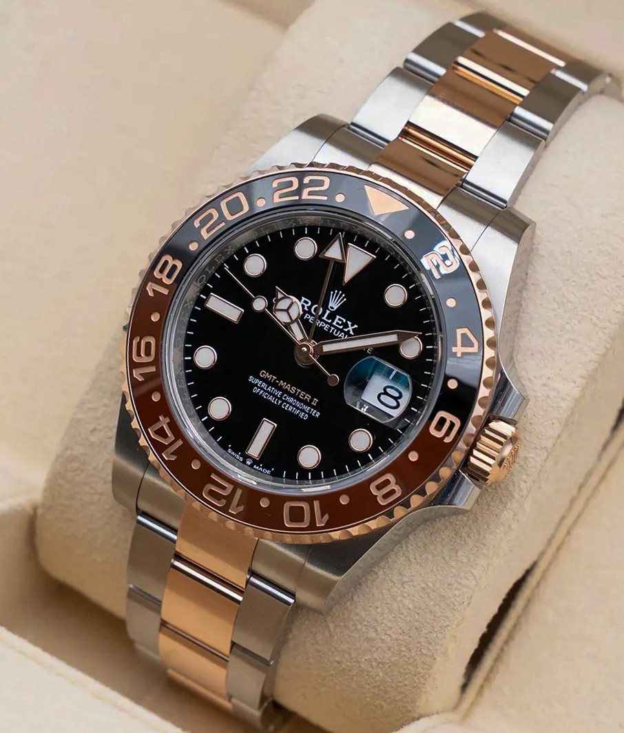 2024 Rolex Rootbeer GMT-Master II Rose Gold/Steel 40mm Watch 126711CHNR