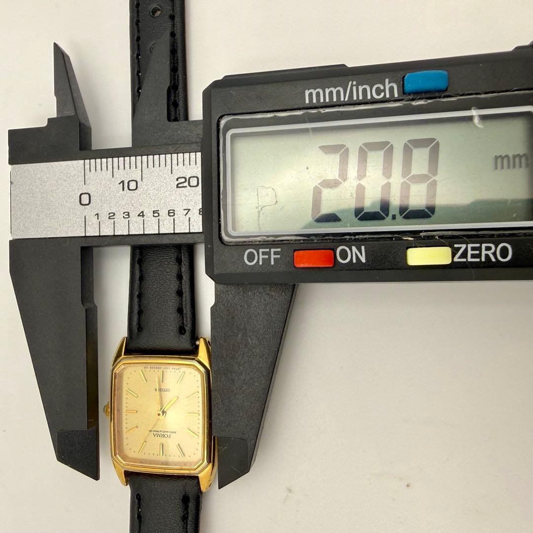 Working condition, new battery included. CITIZEN FORMA Octagon watch, gold plate