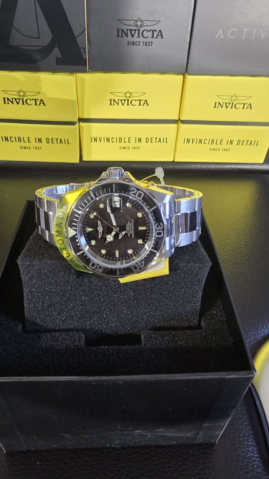 Invicta Pro Diver Automatic Men’s Diver Watch Black Dial/Bezel Date w/ Box