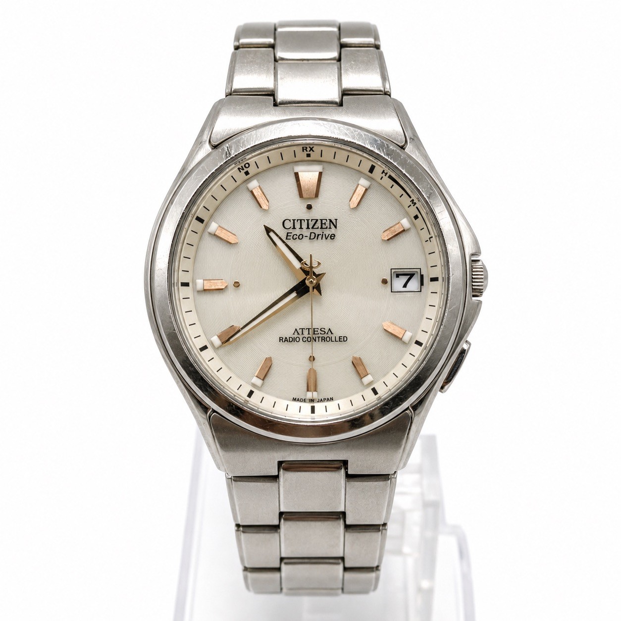 Citizen Attesa H110-T011331 Eco-Drive Radio Controlled Titanium Watch 36mm JDM