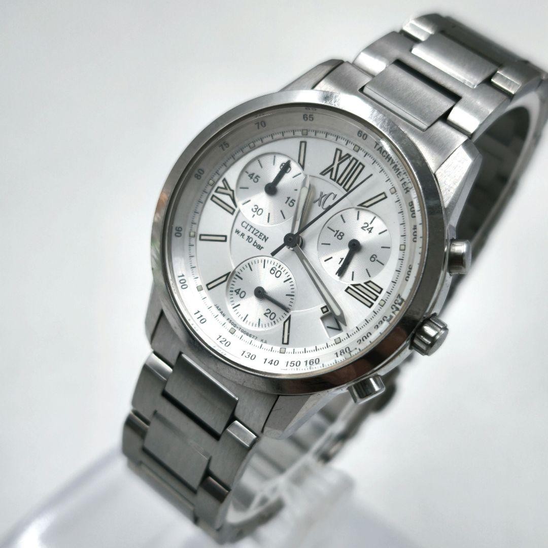 Citizen XC Chronograph Quartz Watch E500-T002382 Wrist 16.0cm/6.3in