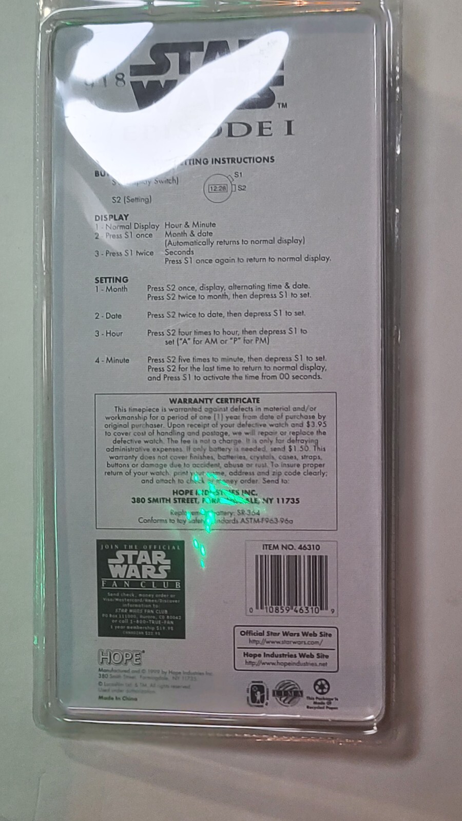Star Wars Episode 1 Darth Maul Watch Red New