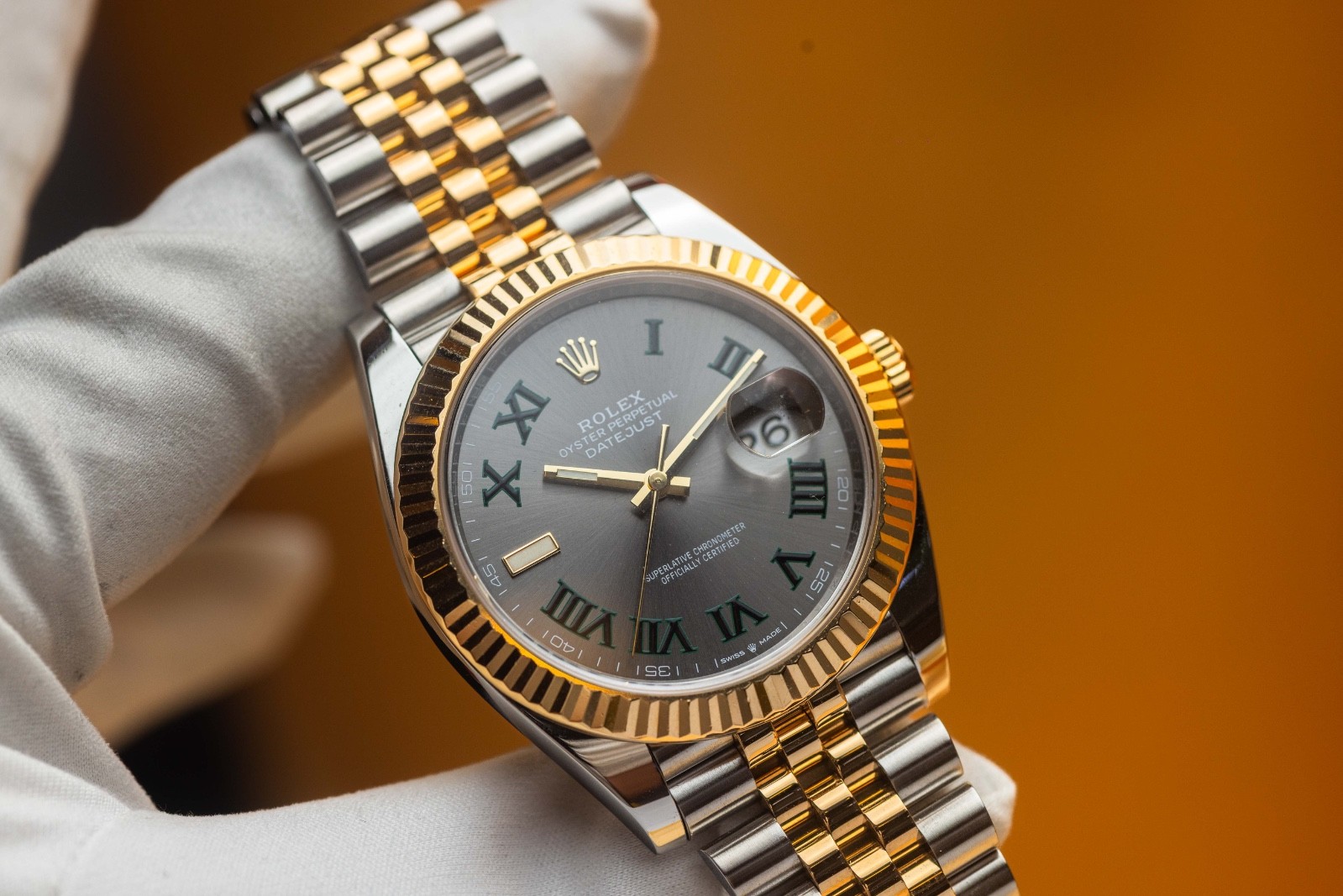 Rolex Datejust 41 Wimbledon Dial – Two Tone Jubilee Bracelet – 126333