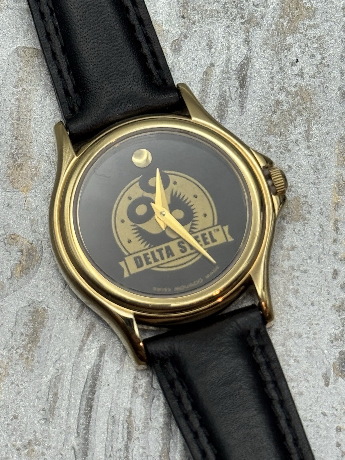 Movado Museum Classic Watch w/Sapphire Crystal, Delta Steel Logo, New Battery