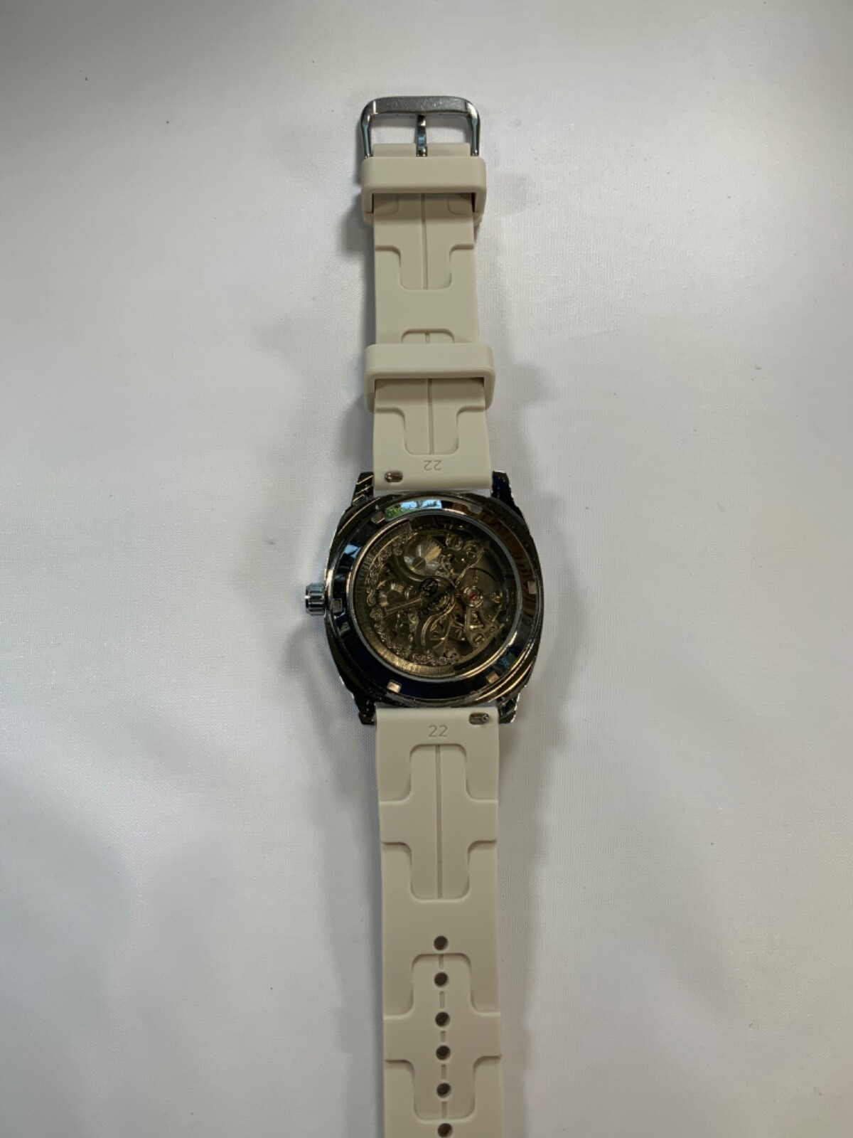 Forsining mens automatic skeleton style watch with band style and color options