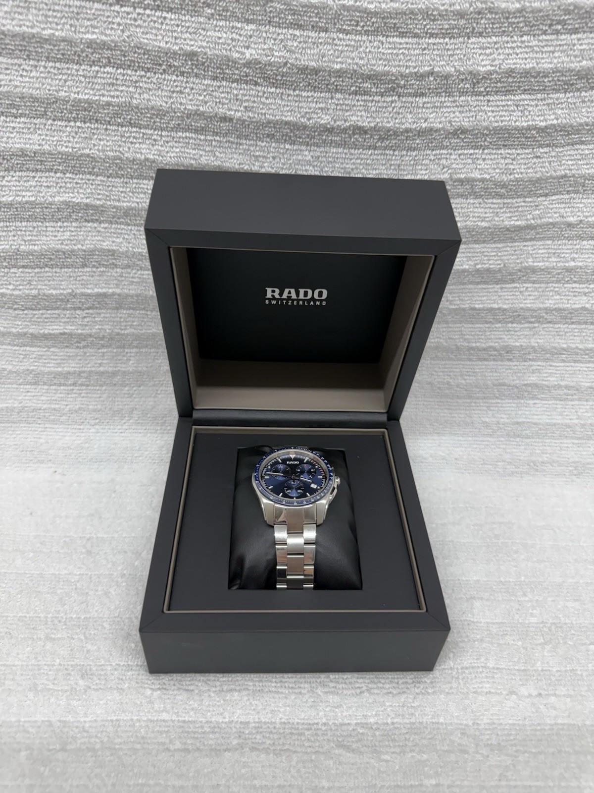 Rado Hyperchrome Quartz Chronograph Blue Dial Stainless Men’s Watch R32259203