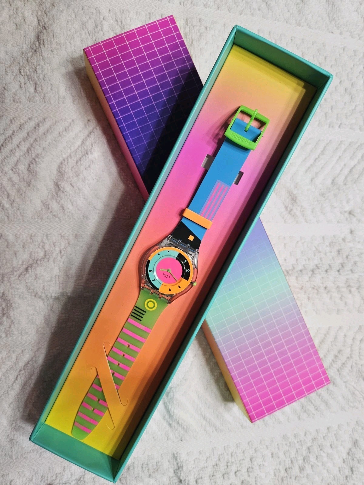 Swatch Neon Hot Racer Watch