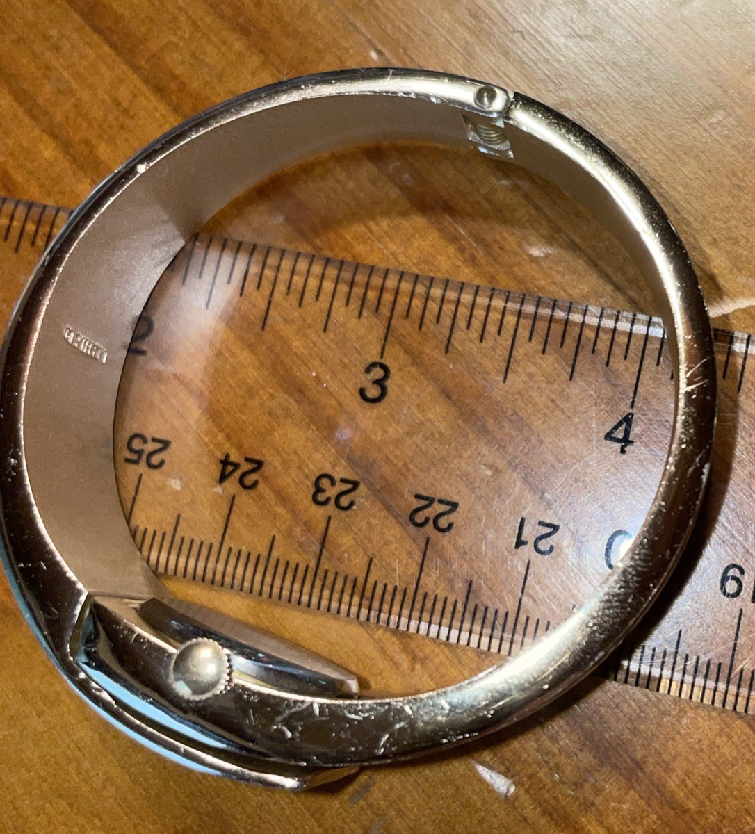 Ladies Peekaboo Watch Celestial Bangle Cuff RADIAL 17J W. Germany R. Gsell & Co.