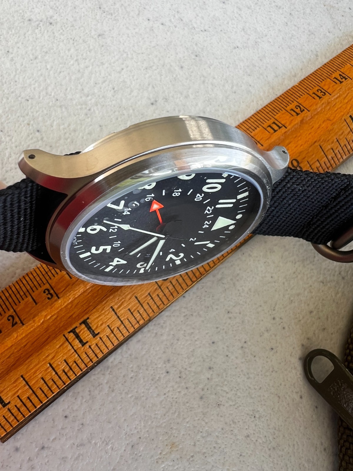 County Comm Maratac 44m Large Titanium GMT Plain Dial Watch Gen 2