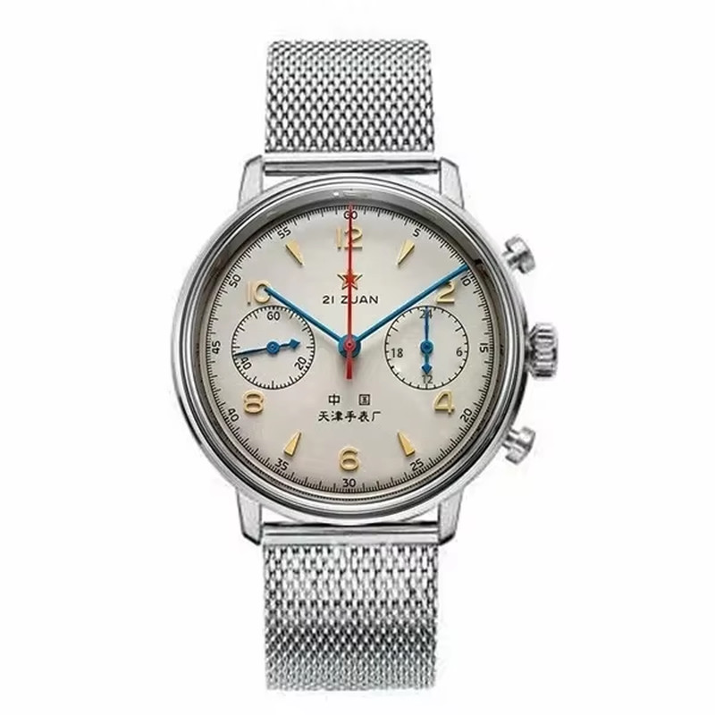 Men’S Watches 1963 Pilot Automatic Watch 42Mm Waterproof Retro Quartz Chronograp