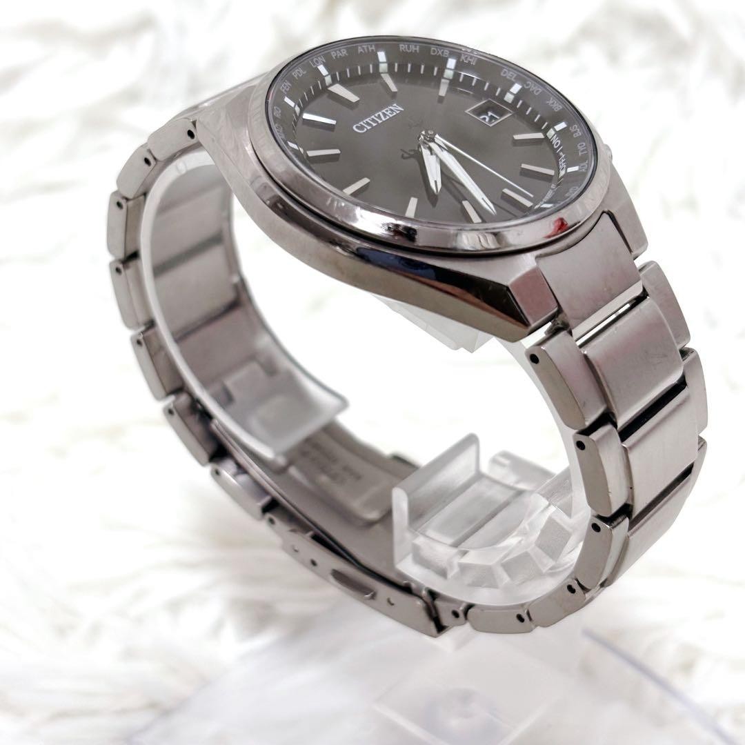 Current model Citizen Attesa Eco Drive Radio Solar Date Titanium Luminous