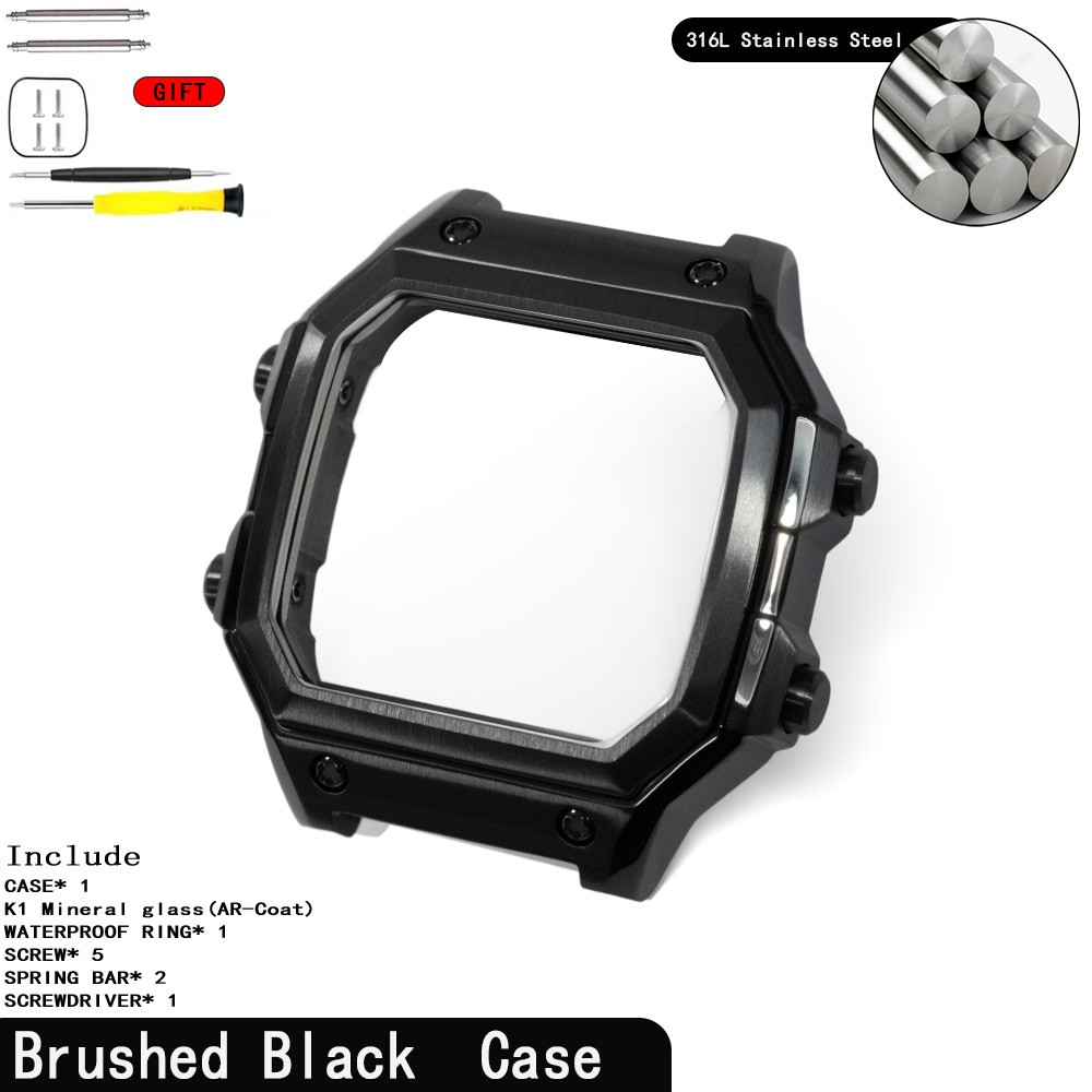ROYALE MOD Metal Case For Casio AE1200 AE1300 WS1600 Watch Case 316L SS Modify