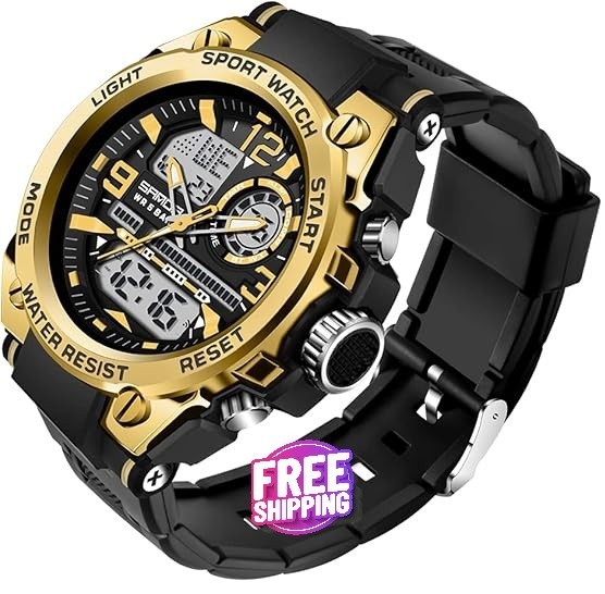 Reloj Para Hombre Relojes De Cuarzo Reloj Militar Digital Deportivo De Buceo NEW
