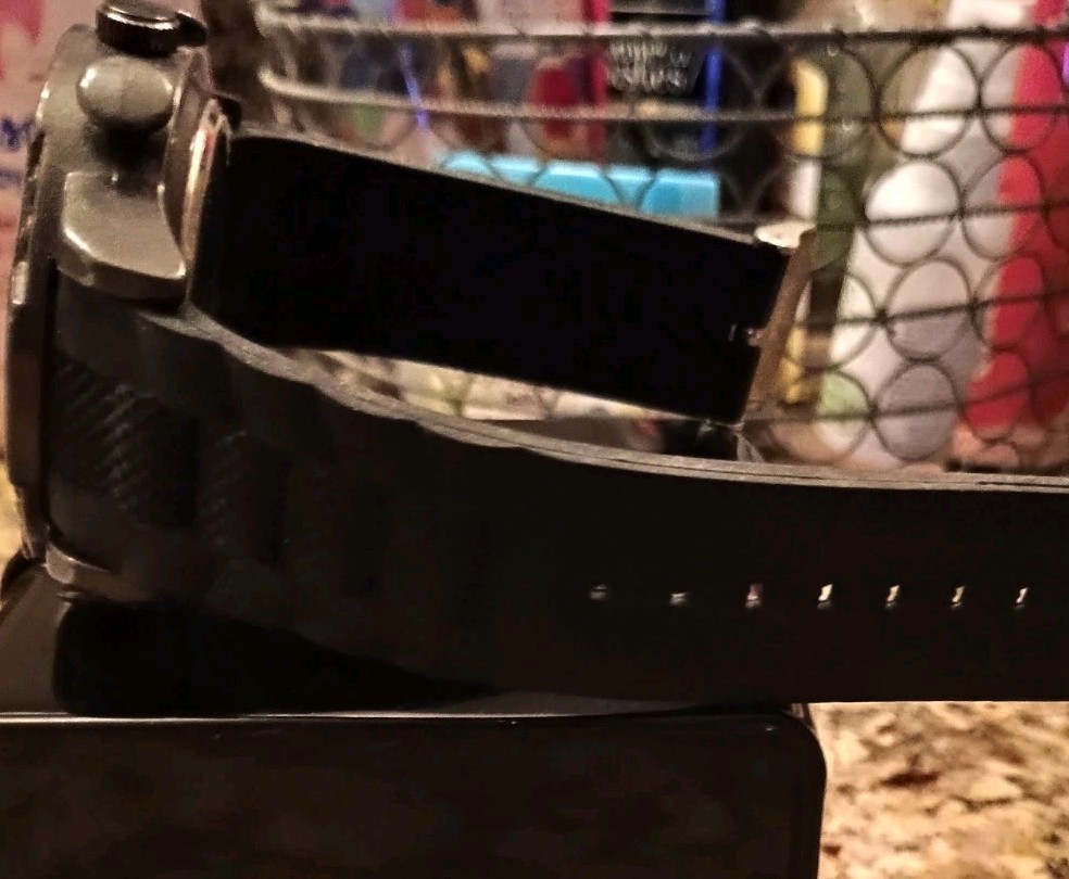 Men’s Watch. Black Rubber Strap. Excellent Condition