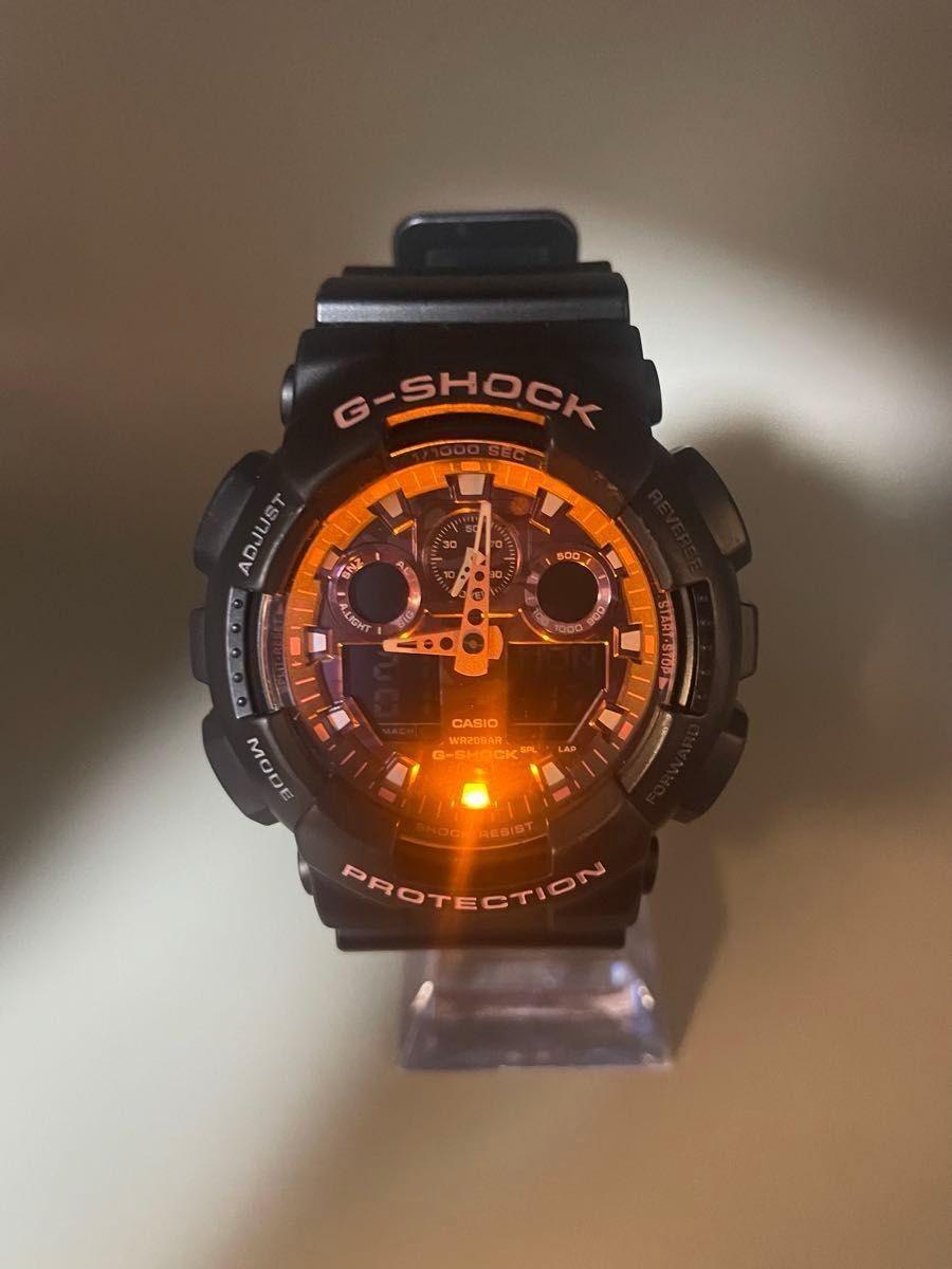 Good Condition New Battery CASIO G SHOCK GA 100TCB Pink Camouflage Sakura Storm