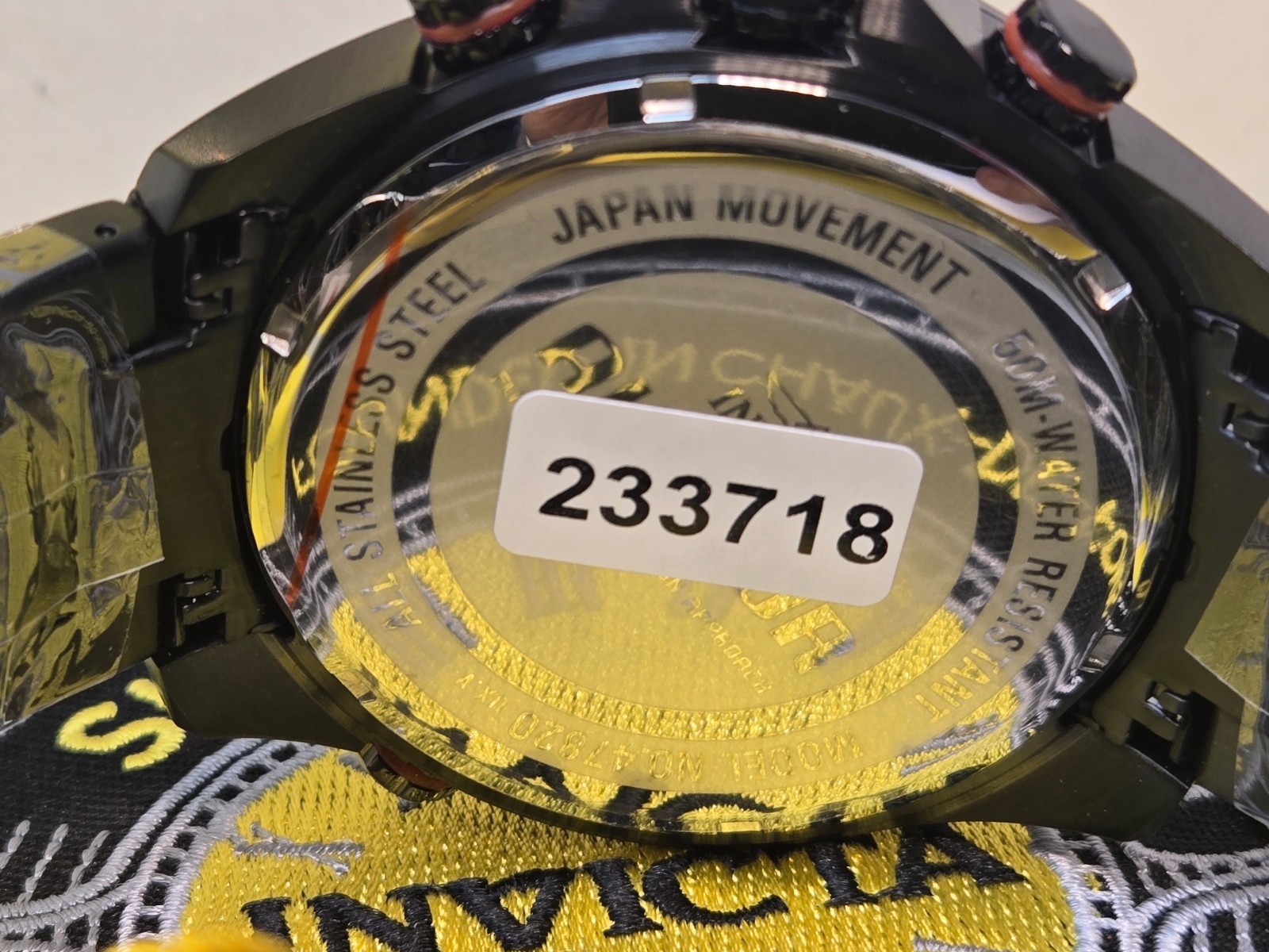 Invicta Aviator Interceptor Men Watch 50mm Black Steel Chrono w/ Slide Bezel NEW